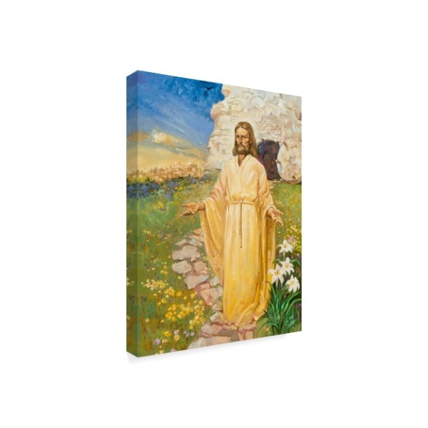 Hal Frenck 'Jesus Has Risen' Canvas Art,18x24